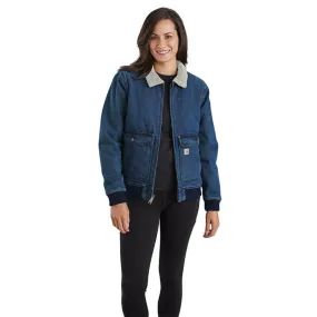 105446 - Carhartt Women's Relaxed Fit Denim Sherpa Lined Jacket