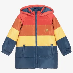 Boys Colour Block Puffer Coat