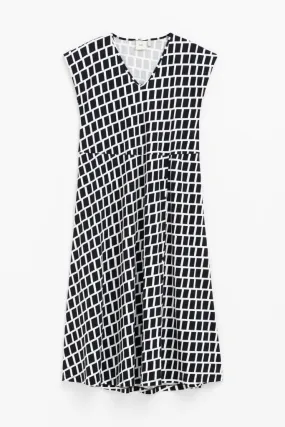 Elk The Label - Lento Tshirt Dress - Black/white Alskar Print