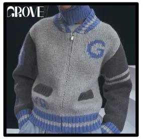 GROVE  |Street Style Logo Cardigans