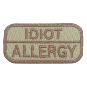 IDIOT ALLERGY PATCH - KHAKI