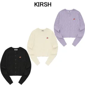 KIRSH  |Street Style Long Sleeves Elegant Style Logo Cardigans