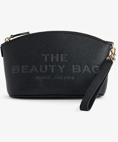 Marc Jacobs Womens Black The Beauty Bag leather cosmetics pouch