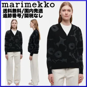 marimekko  |Flower Patterns Casual Style Unisex Wool Nylon Long Sleeves