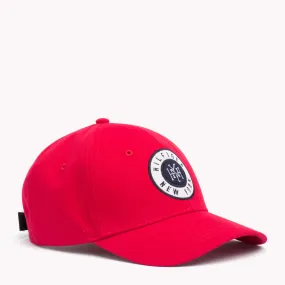 Red Hilfiger New York Embroidered Badge Cap With Buckle Strap | Hats & Scarves | Tommy Hilfiger