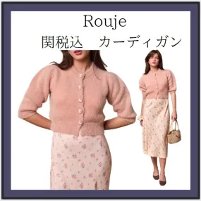 Rouje  |Casual Style Long Sleeves Plain Office Style Elegant Style