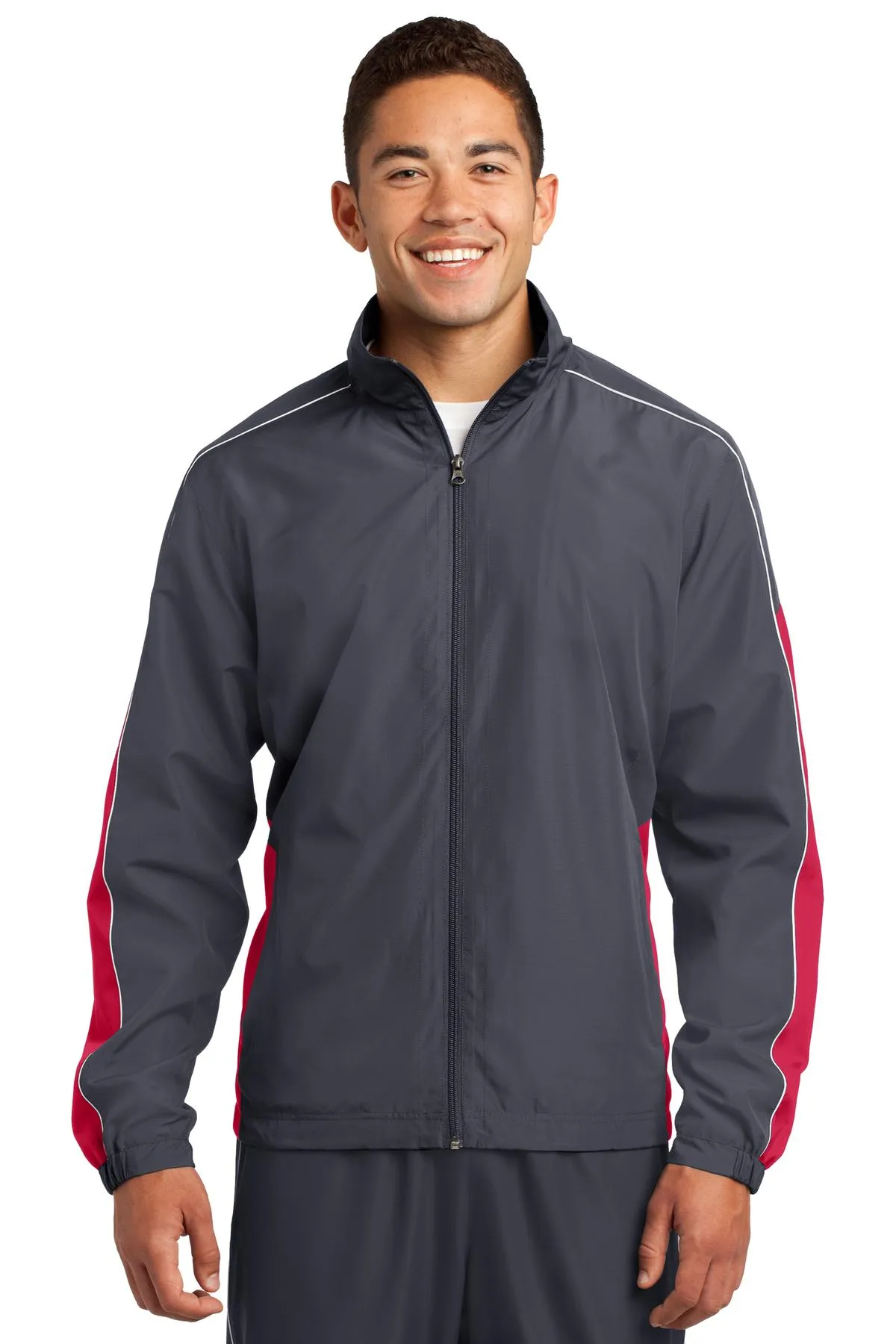 Sport-Tek JST61 Piped Colorblock Wind Jacket