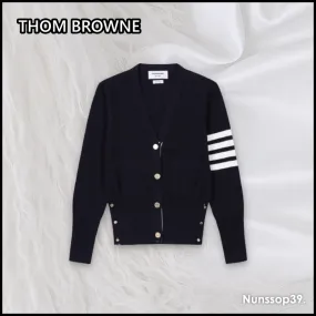 THOM BROWNE  |Casual Style Long Sleeves Plain Party Style Office Style