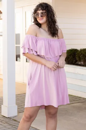 Those Springtime Blues Dress, Dusty Pink