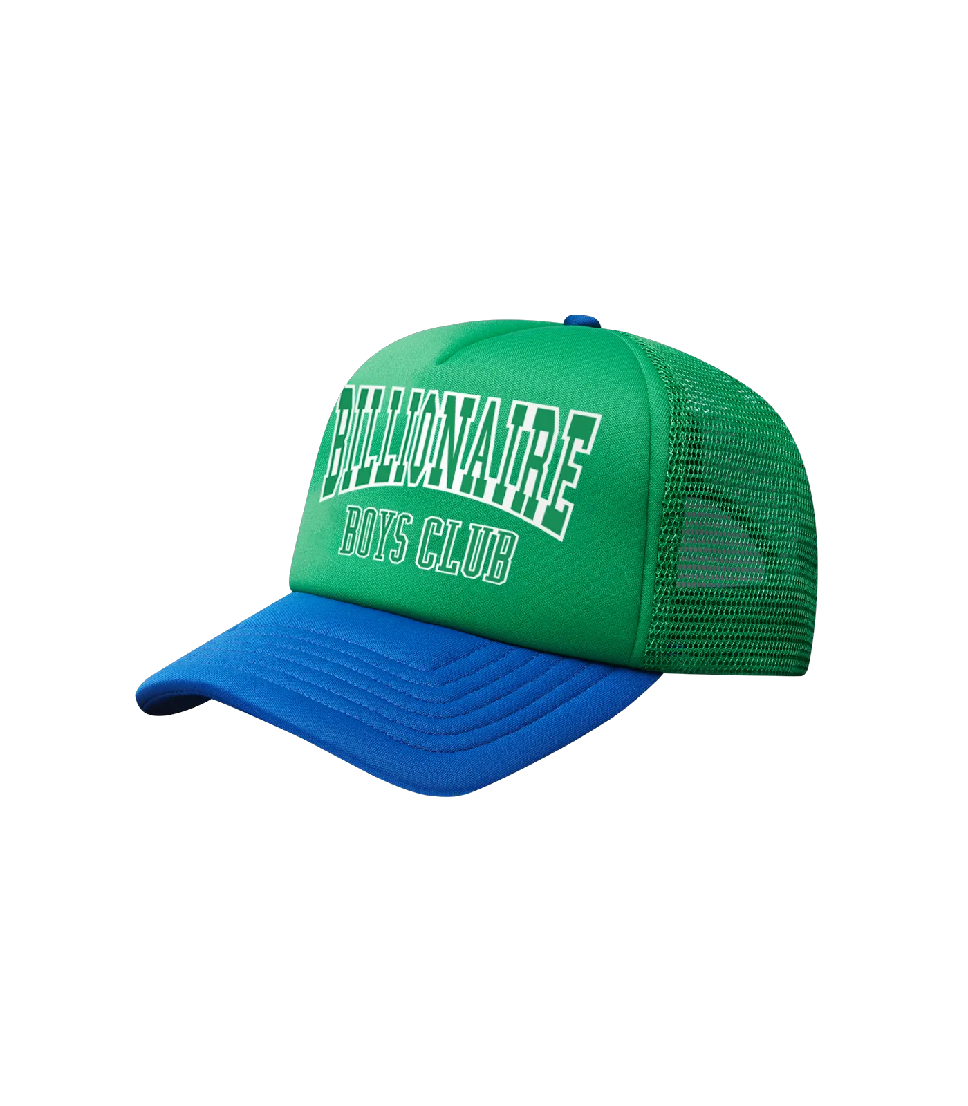 VARSITY LOGO TRUCKER CAP - GREEN