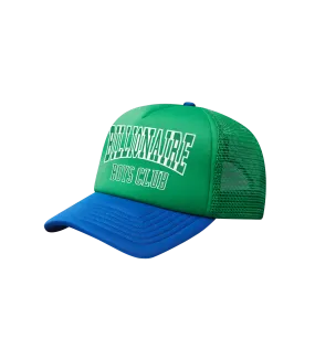 VARSITY LOGO TRUCKER CAP - GREEN